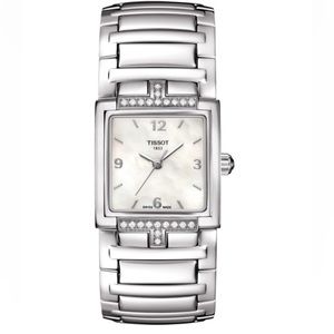 Tissot Women's T0513106111700 T-Evocation 23mm Quartz Watch Diamond 0.1562 CTW